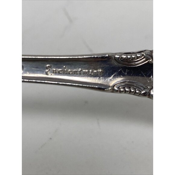 Vintage 1950s Oneida Rogers Enchantment Teaspoons Lot Of 7 - Picture 5 of 8